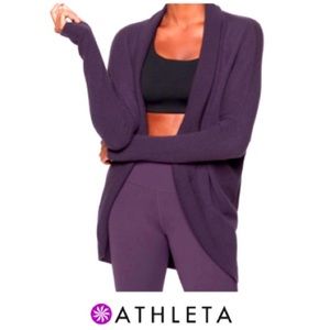 ATHLETA open front cashmere & wool sweater